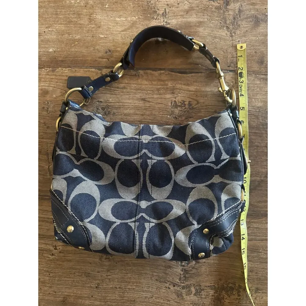 Coach denim monogrammed